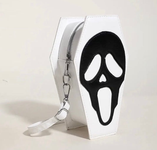 GHOSTFACE COFFIN WHITE BAG