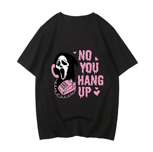 GHOSTFACE “NO YOU HANG UP” COTTON T-SHIRT