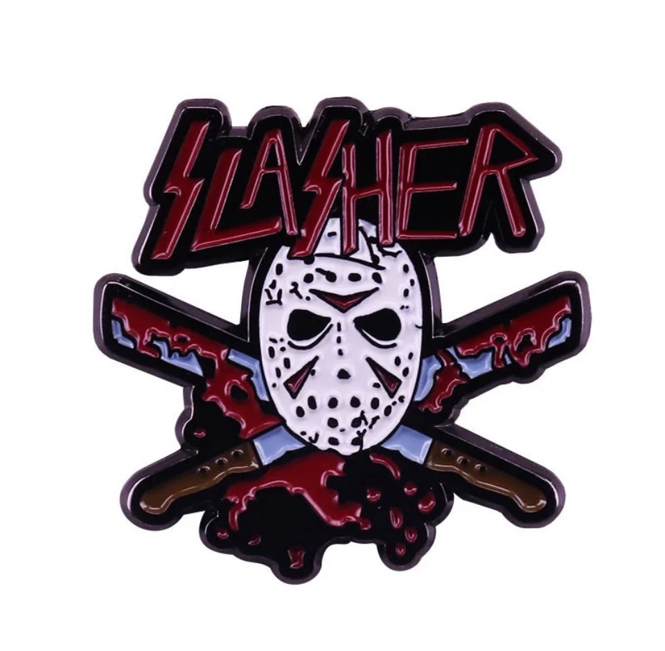 JASON VOORHEES ENAMEL PIN