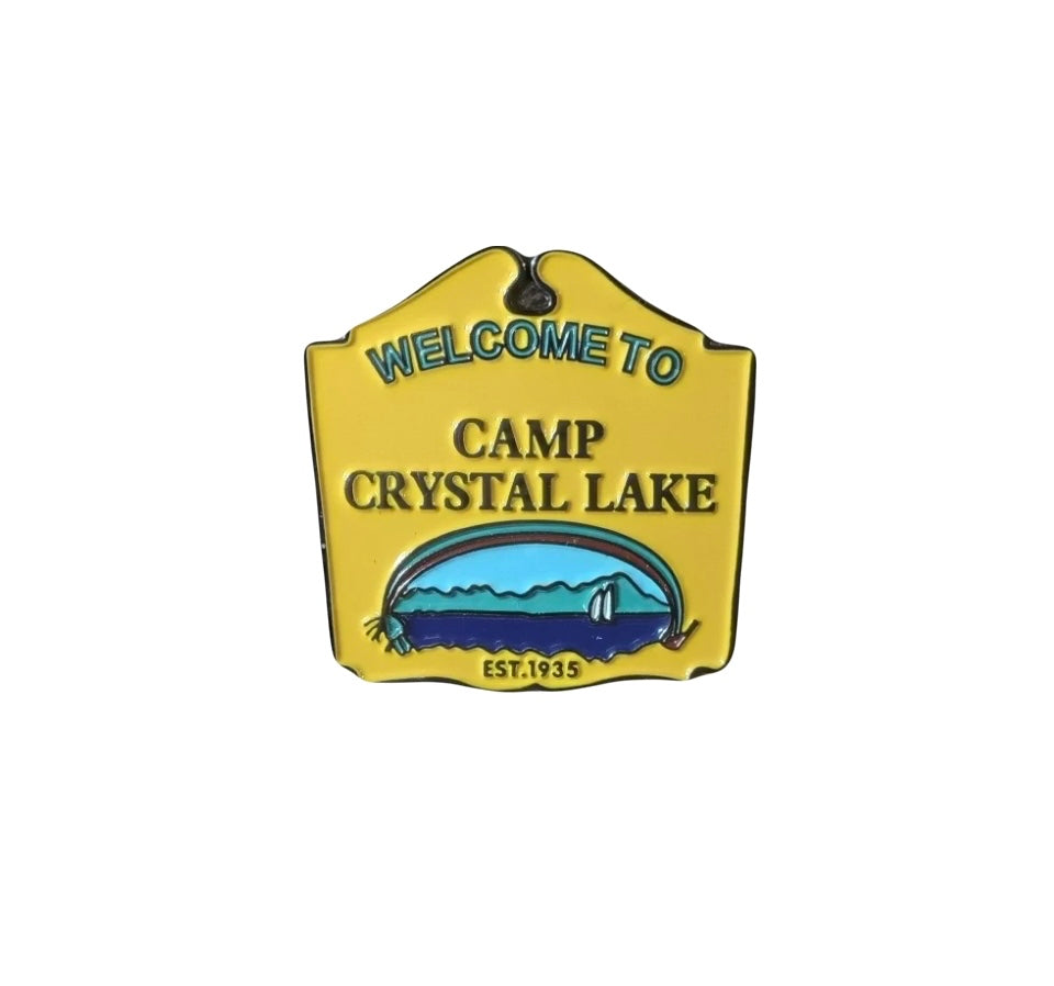 CAMP CRYSTAL LAKE ENAMEL PIN