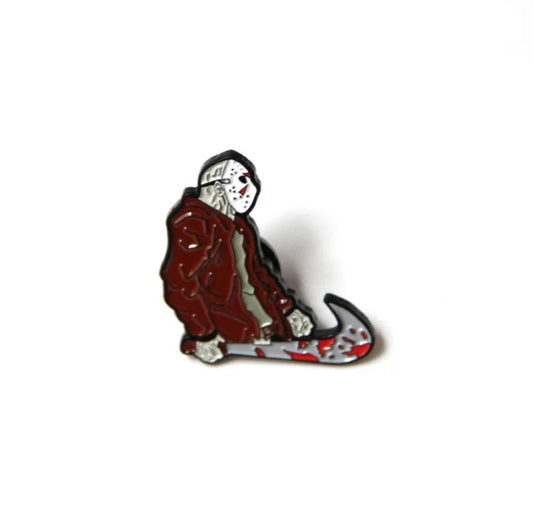 JASON VOORHEES ENAMEL PIN