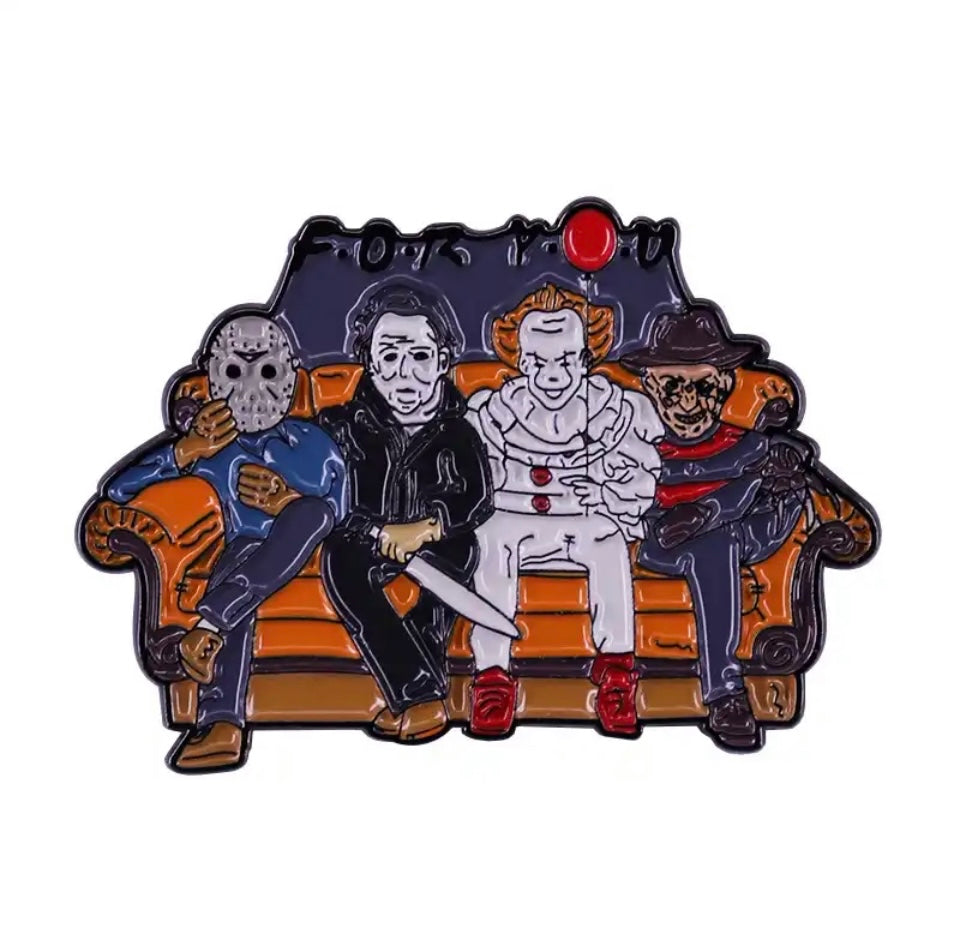 HORROR FRIENDS ENAMEL PIN