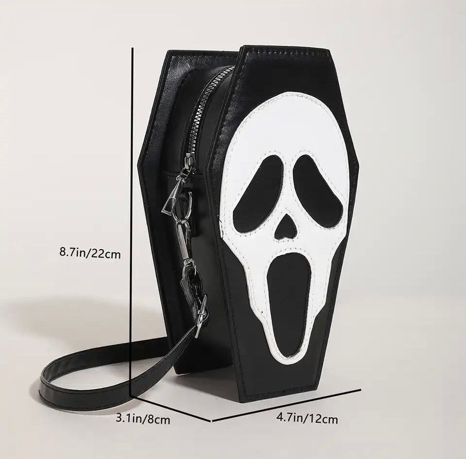 GHOSTFACE COFFIN BLACK BAG