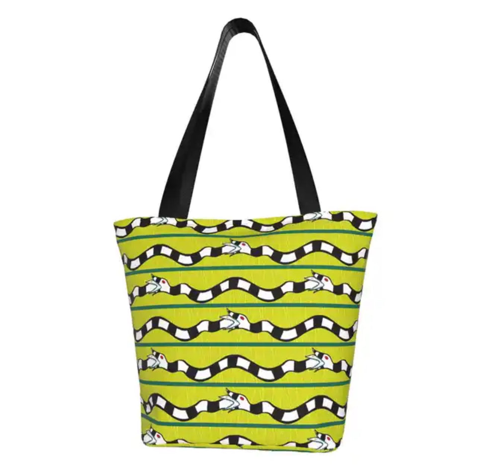 BETTLEJUICE SNAKE TOTE BAG