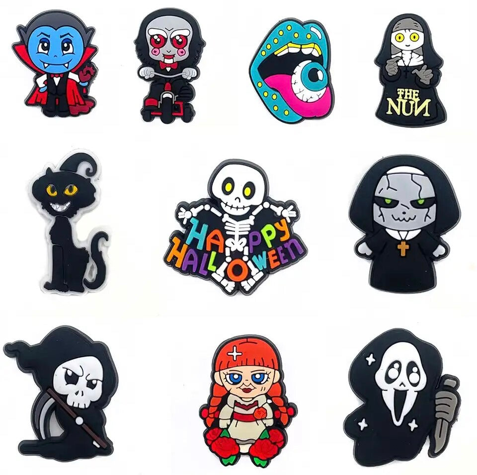 HORROR CARTOONS JIBBITZ 10PC