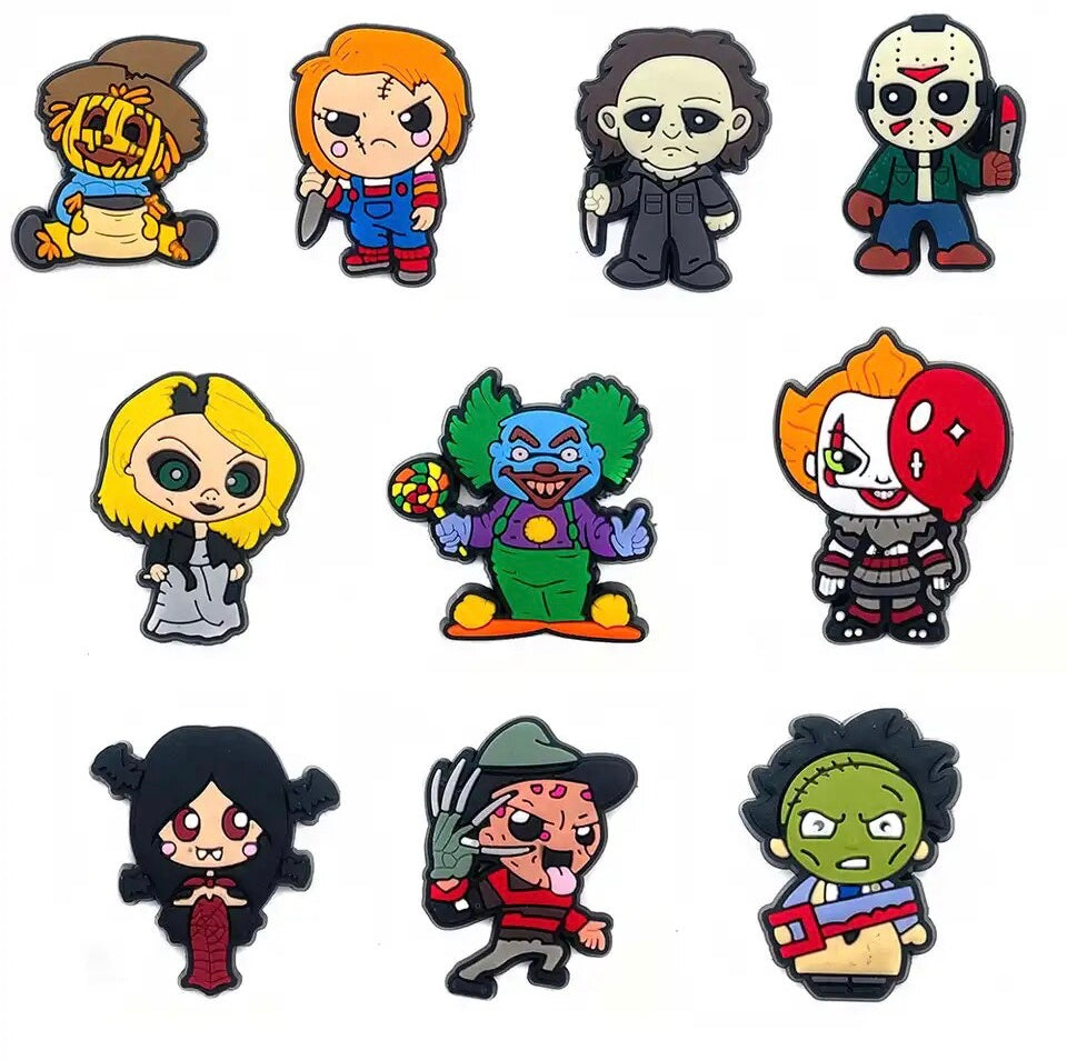 HORROR CARTOONS JIBBITZ 10PC – Hello Horror