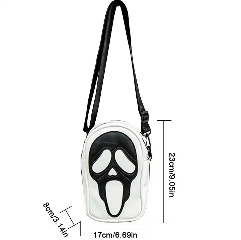 GHOSTFACE WHITE SIDE BAG