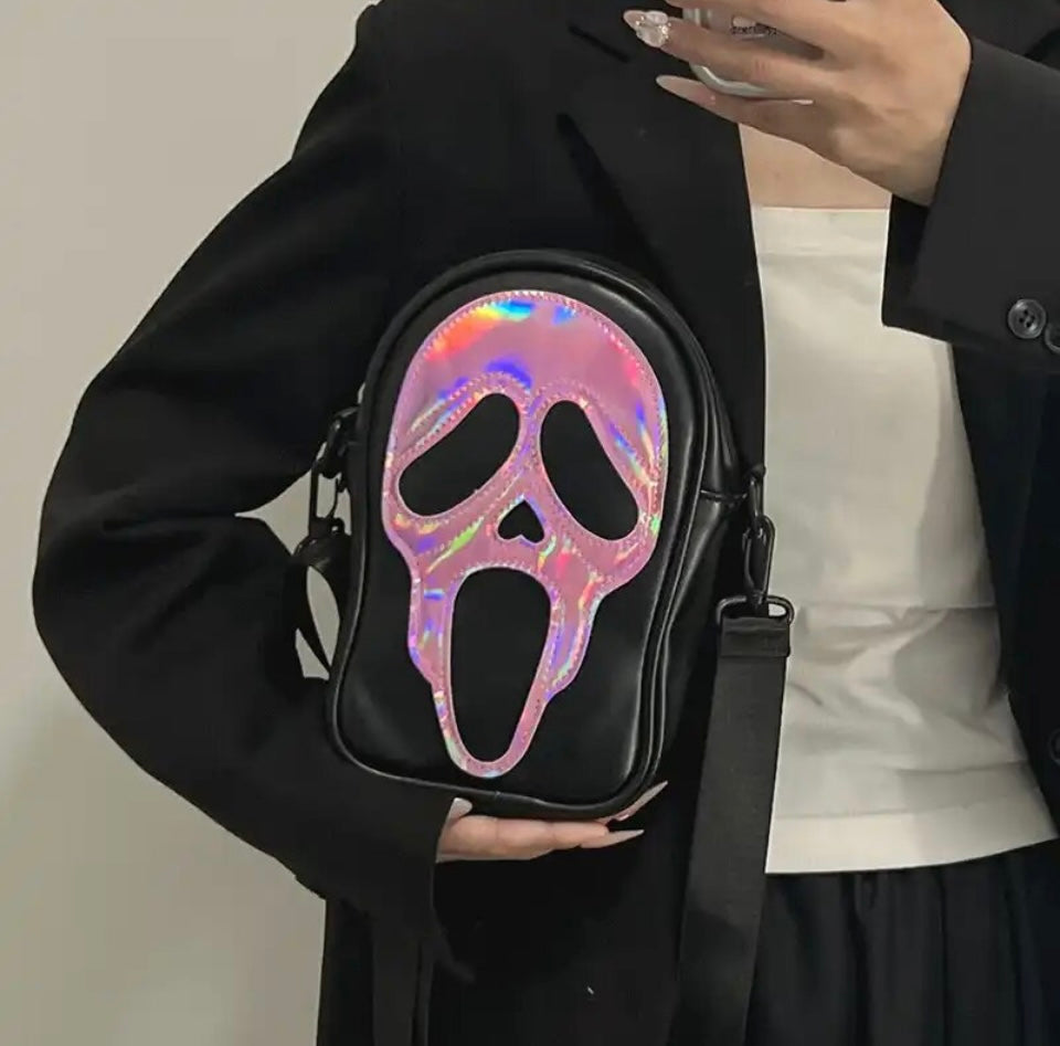 GHOSTFACE PINK SIDE BAG