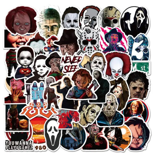 HORROR 50PC STICKERS RANDOM PICKED