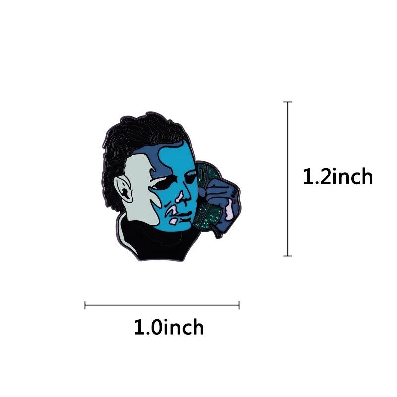 MICHAEL MYERS ON THE PHONE ENAMEL PIN